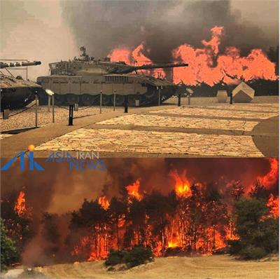 آتش‌سوزی گسترده در اسرائیل