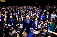 گردهمایی مخالفان جمهوری اسلامی در مونیخ با رهبری رضا پهلوی