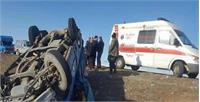 واژگونی وانت حامل اتباع خارجی در جاده بندرعباس-میناب