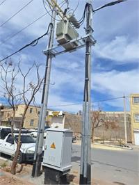 بهره برداری از پست هوایی انتهای خیابان امام رضا در روزهای پایانی سال ۱۴۰۳