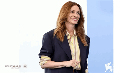 حضور «جولیا رابرتز» با برند «جواهری حسن‌زاده» در ونیز