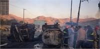 ماجرای انفجار مرگبار تانکر سوخت در محور همدان-سنندج: ۱۱ نفر جان باختند