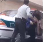 ماموری که با یک زن درگیر شده بود بازداشت شد