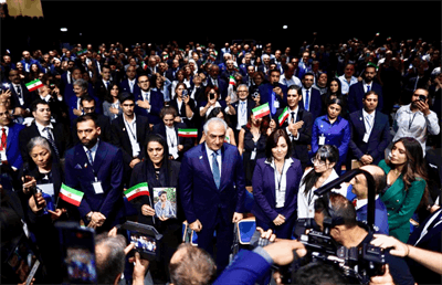 گردهمایی مخالفان جمهوری اسلامی در مونیخ با رهبری رضا پهلوی