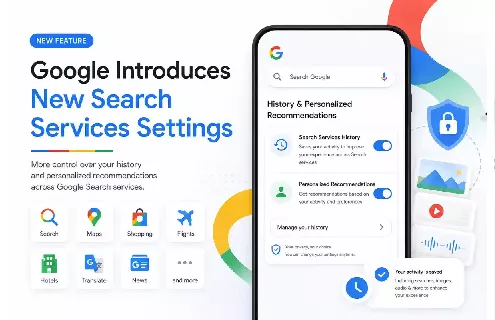تغییر تازه در تنظیمات حریم خصوصی و شخصی‌سازی گوگل گوگل تنظیمات جدید Search Services History و Personalized Recommendations را