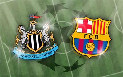 ساعت بازی بارسلونا نیوکاسل