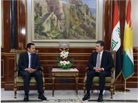نشست استراتژیک بارزانی و الاعرجی در اربیل
