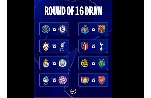 حساسترین دیدار این مرحله، تقابل رئال مادرید و منچسترسیتی چهارشنبه ۲۰ اسفند در برنابئو برگزار می‌شود برنامه بازی های مرحله یک