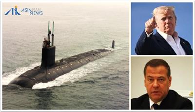 ترامپ دو زیردریایی اتمی را به مقابله با روسیه می‌فرستد