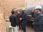 بازدید معاون هماهنگی امور عمرانی استانداری یزداز خط پدافندی انتقال آب