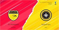 ساعت بازی سپاهان اصفهان و الحسین اردن