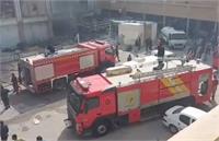 آتش‌سوزى در بازار اطلس درگهان قشم