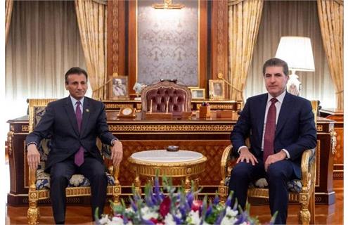 Mansour Jahani President Nechirvan Barzani Meets with UN Special Representa...