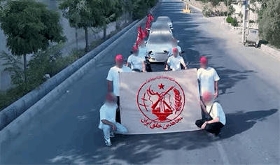 بازداشت عوامل کلیپ خبرساز رژه پرچم‌های مجاهدین در کرج