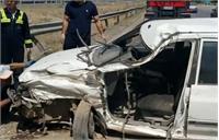 برخورد پراید با کارگران بزرگراه زین الدین با ۲ کشته و ۶ مصدوم