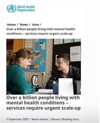 بیش از یک میلیارد نفر در جهان با اختلالات روانی زندگی می‌کنند؛ ایران زیر سایه تورم و فشار اقتصادی در آستانه بحران روانی