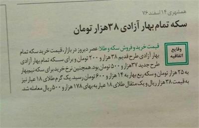 سکه بهار آزادی؛ از ۳۸ هزار تومان در ۱۳۷۶ تا بیش از ۹۰ میلیون امروز