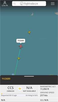 سه هواپیما به طور همزمان ونزوئلا را ترک کردند