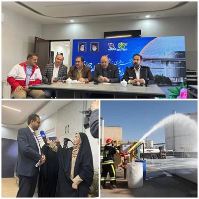 برگزاری رزمایش مشترک پدافند غیرعامل و اطفای حریق در منطقه ویژه اقتصادی یزد