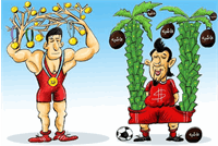 پاداش ۱۵ مدال‌آور کشتی ایران معادل یک‌سوم حقوق یک فوتبالیست متوسط !!!