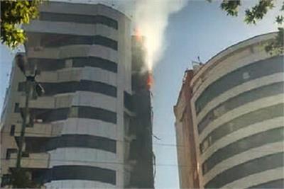 ماجرای آتش سوزی برج زمرد تبریز