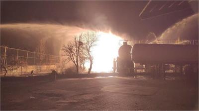 انفجار مهیب در شرکت نیک گاز تبریز؛ آتش‌سوزی گسترده در حوالی پالایشگاه