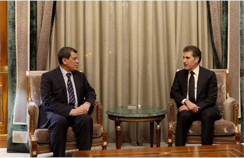 منصور جهانی نیچیروان بارزانی و مظلوم عبدی اتفاقات سوریه، تهدیدهای ترور و تحرکات داعش را بررسی کردند