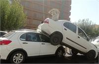 تصادف زنجیره‌ای اتوبان نیایش تهران