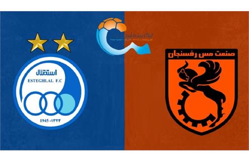 شلیک منیر از راه دور، آبی‌ها را به صدر نزدیک کرد نتیجه بازی استقلال مس رفسنجان