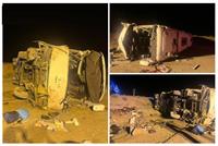 فاجعه واژگونی اتوبوس در جاده نطنز با 13 کشته و ۱۰ مصدوم