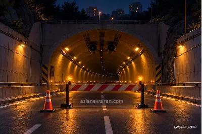 انسداد باند شمالی تونل رسالت امشب ۱۴ مهر؛ مسیر جایگزین همت به غرب