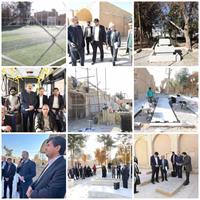 بازدید خبرنگاران از طرح‌های عمرانی منطقه تاریخی شهرداری یزد