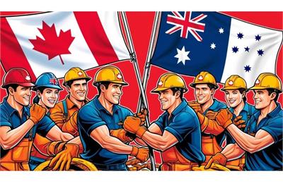 مقایسه مهاجرت کاری به کانادا و استرالیا