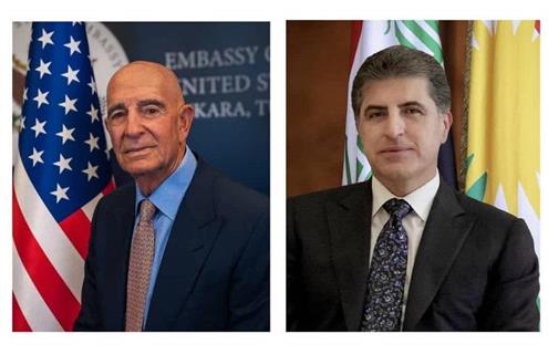 Mansour Jahani President Nechirvan Barzani and US Ambassador Discuss Syria ...