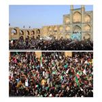 اجرای سرود سلام فرمانده با اجتماع عظیم دهه نودی‌ها در امیرچقماق یزد