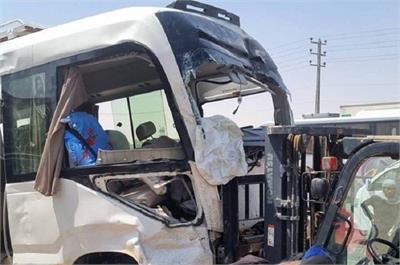 تصادف مینی‌بوس زائران ایرانی در جاده نجف-کربلا + ویدیو