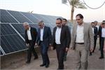 بازدید معاون وزیر نیرو از نیروگاه خورشیدی 10 مگاواتی ساغند اردکان